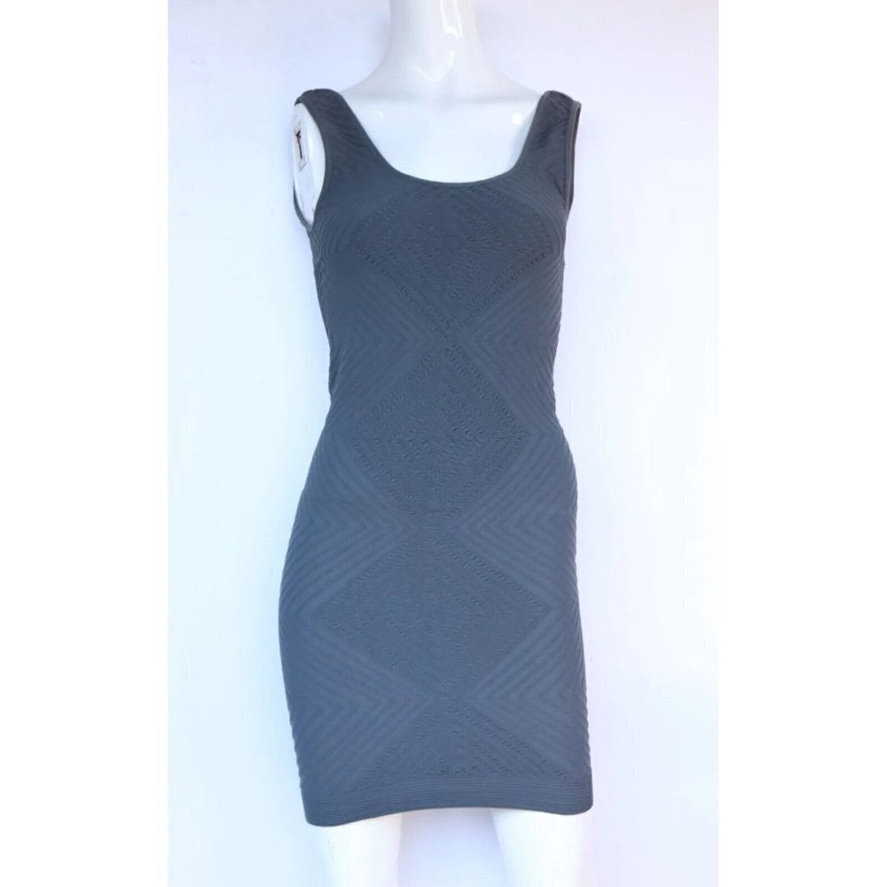 BCBGeneration Women’s Size XS Gray Bodycon Dress Sleeveless Stretch Tank Mini